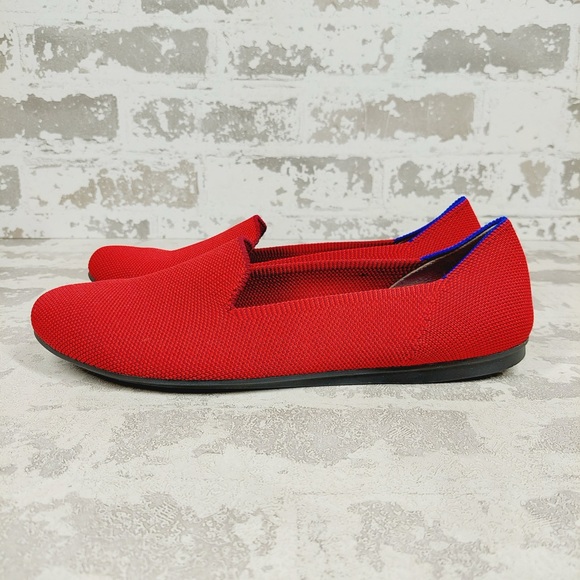 NEW Rothy's The Loafer Red Round Toe Slip On Flat Loafers F449